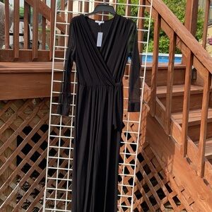 Annalee + Hope Black One Piece Pantsuit, Size M